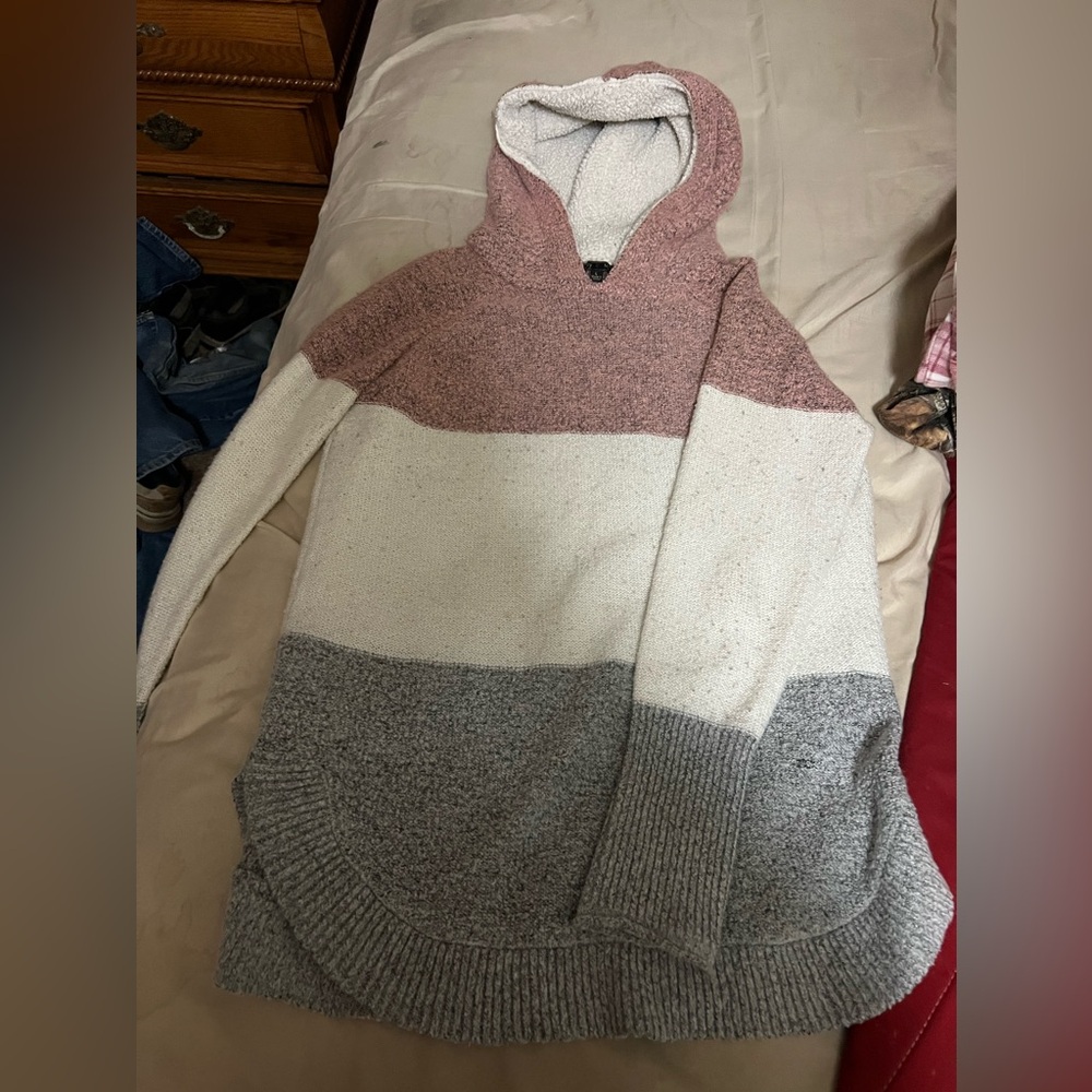 💚Colorblock Knit Hoodie
